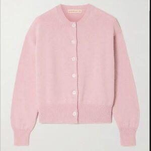 & Daughter Cashmere & Wool Pink Cardigan Sweater